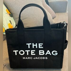 COPY - Black Marc Jacobs Canvas MEDIUM Tote Bag